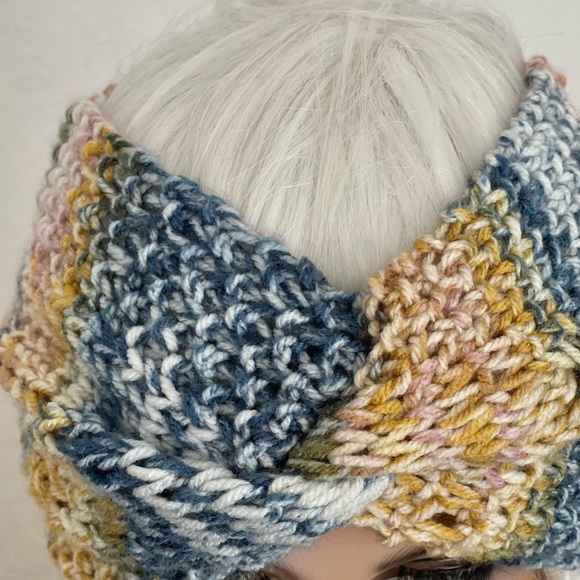 Hand Knits 2 Love Headband Headwrap Bandana Turban Earwarmer Braids Cables Hip - Picture 8 of 11